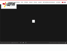 Tablet Screenshot of lotusspafitness.com